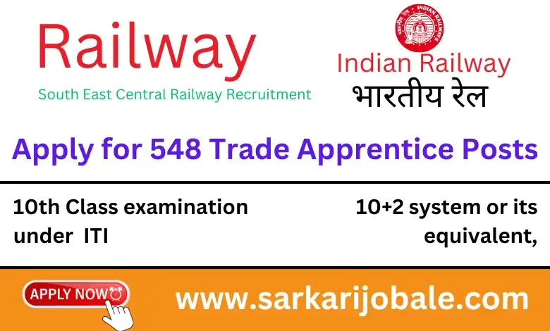 South East Central Railway Recruitment 2023